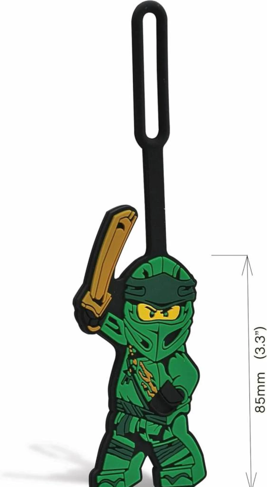 IQ Silicone Luggage Tag for Travel - Writable ID Surface, 6.5 Inch Suitcase & Backpack Tag, Durable & Reusable (Lloyd Design)