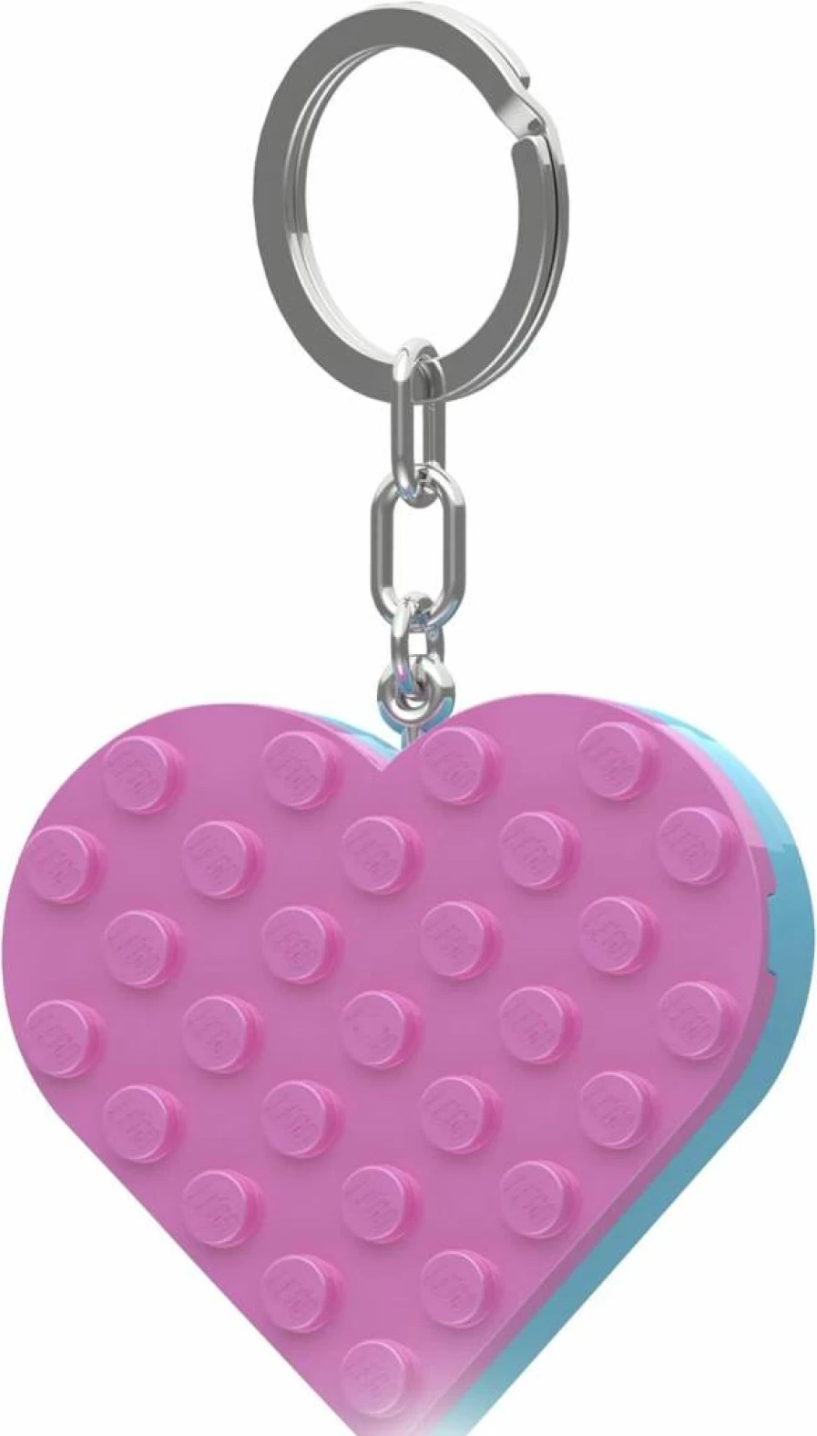 IQ Heart Keychain Light - Romantic Valentine's Gift, Portable LED Keyring for Couples, Kids, and Lego Lovers (Model: Ke183H)
