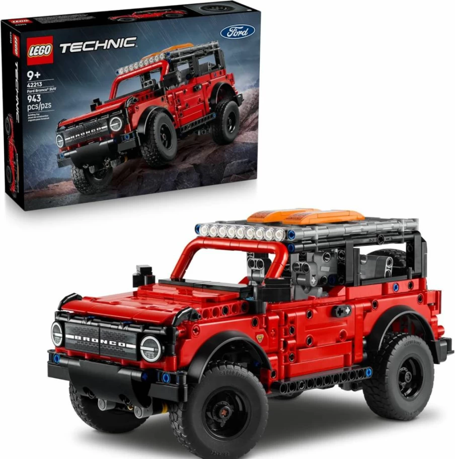 LEGO Technic Ford Bronco Building Set 42213 - Model Car Kit for Kids Ages 10+, Creative STEM Toy for Boys & Girls, Authentic Ford Design, Ideal Birthday Gift for Car Enthusiasts