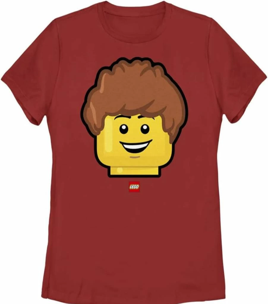 Fifth Sun Women's Short Sleeve Lego Big Head Graphic Tee Shirt