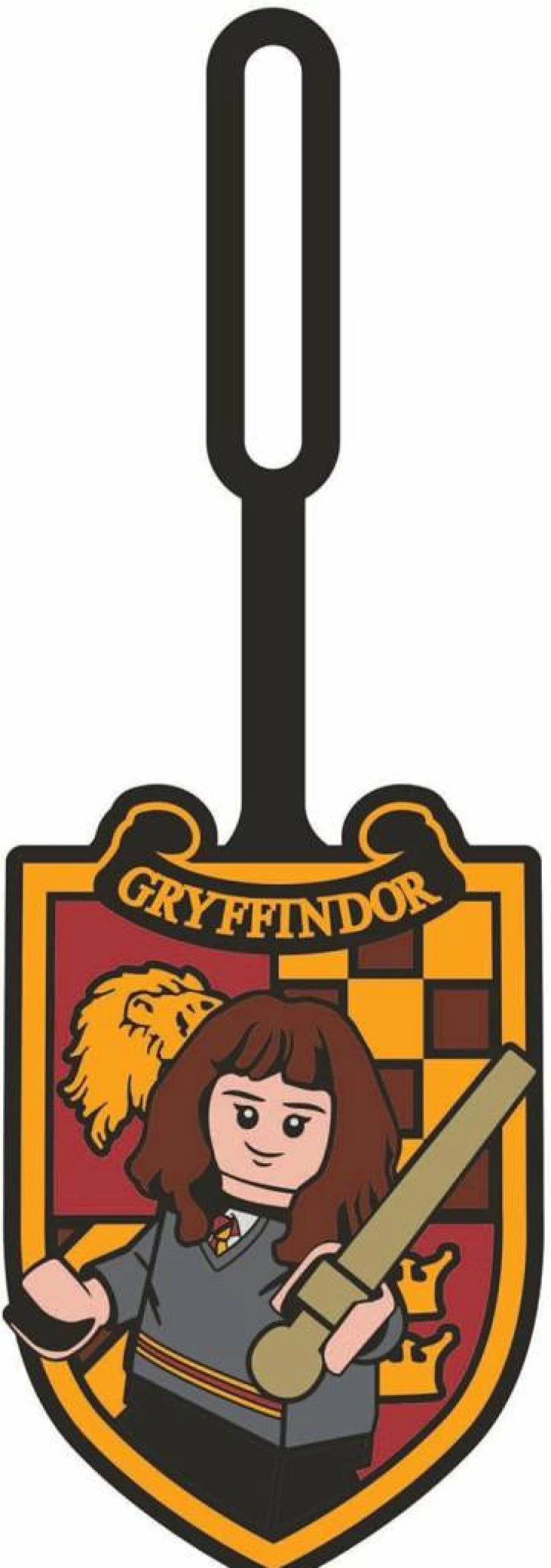 IQ Harry Potter Hermione Granger Silicone Luggage Tag for Travel, Suitcases, Backpacks - Official Lego Licensed Collectible Gift for Kids & Adults