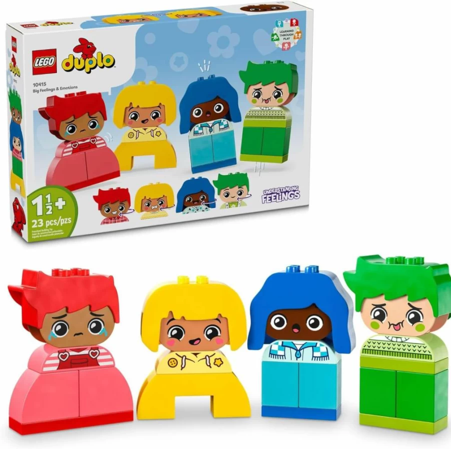 LEGO DUPLO My First Emotions & Feelings Building Toy with 4 Characters, Social Emotional Learning Activity for Toddlers & Preschoolers Ages 1+ (10415)