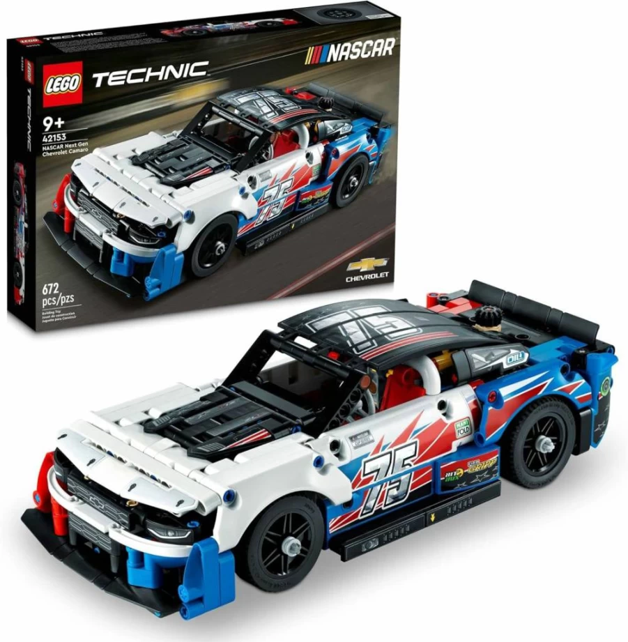 LEGO Technic NASCAR Next Gen Chevrolet Camaro ZL1 42153 Race Car Building Kit for Kids & Teens Ages 9+, Authentic Collectible Model Car Set