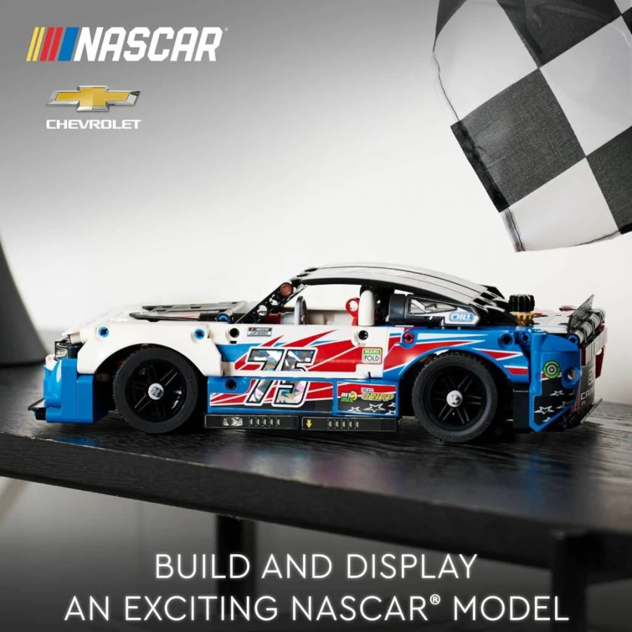 LEGO Technic NASCAR Next Gen Chevrolet Camaro ZL1 42153 Race Car Building Kit for Kids & Teens Ages 9+, Authentic Collectible Model Car Set