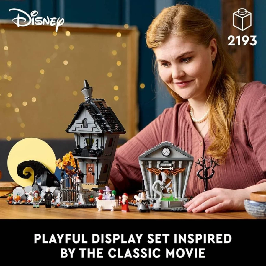 LEGO Disney The Nightmare Before Christmas Building Set 21351 - Collectible DIY Craft for Adults, Jack Skellington Minifigure, Movie Decor, Gift for Fans Ages 18+
