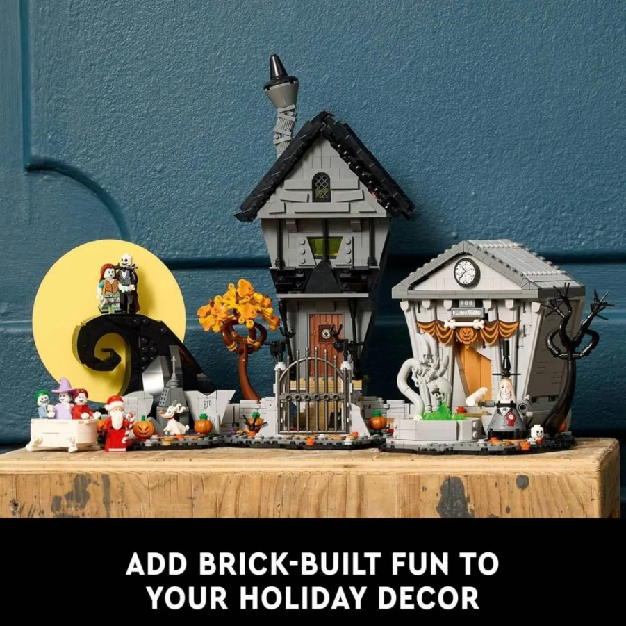 LEGO Disney The Nightmare Before Christmas Building Set 21351 - Collectible DIY Craft for Adults, Jack Skellington Minifigure, Movie Decor, Gift for Fans Ages 18+