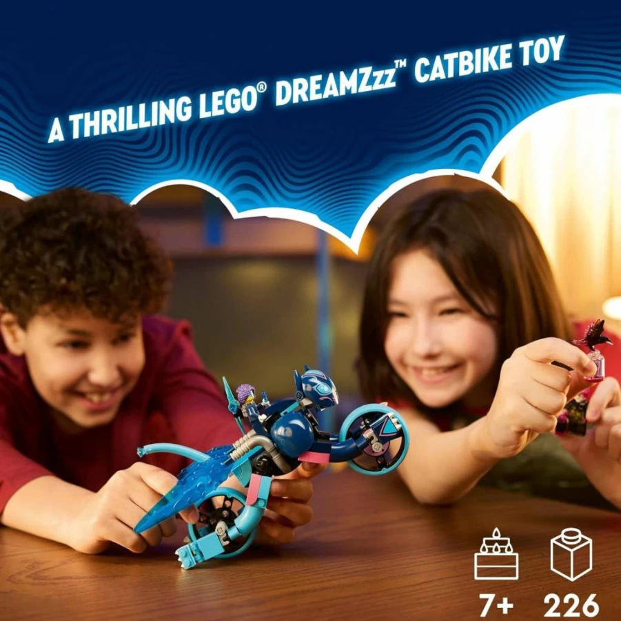 LEGO Dreamzzz Zoey's Cat Motorcycle Building Kit with 2 Minifigures, Creative Animal to Bike Rebuildable Toy for Kids Ages 7+ (Set 71479)