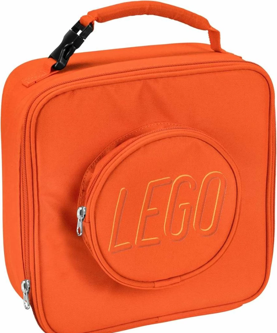 LEGO Insulated Lunch Bag with Mesh Pouch & Zip Compartment - Durable Pink Cooler for Kids On-The-Go