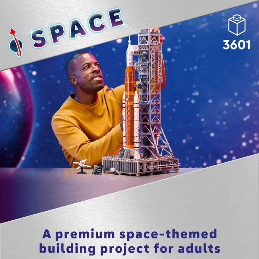 LEGO NASA Artemis Space Launch System 10341 Rocket Building Set for Adults – DIY Model Kit for Space Enthusiasts, Graduation Gift, Home Decor