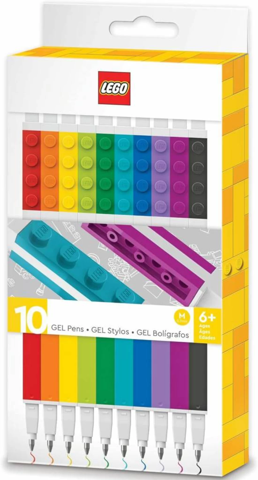 IQ LEGO-Themed 10-Pack Colorful Gel Pens for Kids (53100) – Creative Stationery Set for Ages 6+