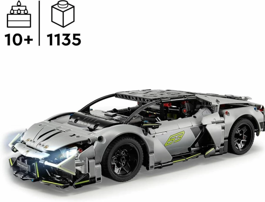 LEGO Technic Lamborghini Revuelto 42214 Building Set for Kids Ages 10+, Super Sports Car Model Kit for Boys, Girls & Car Enthusiasts