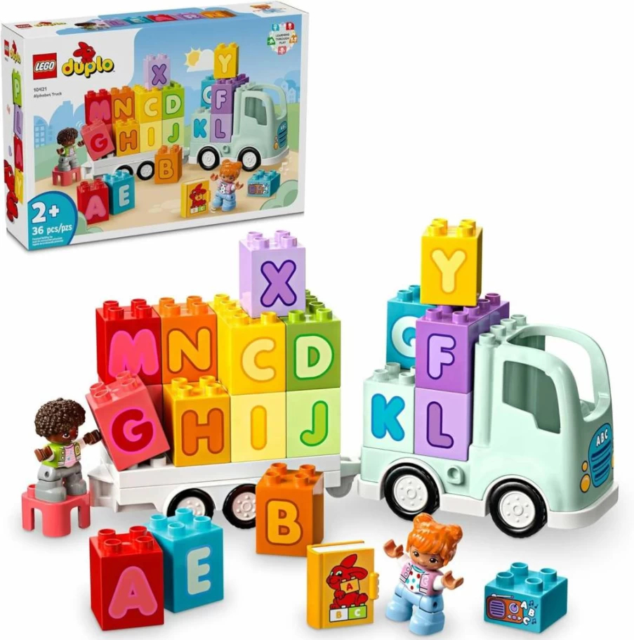 LEGO DUPLO Alphabet Truck Toy for Toddlers Ages 2+ - Educational Preschool Learning Blocks for Boys & Girls - Best Birthday Gift Idea 10421