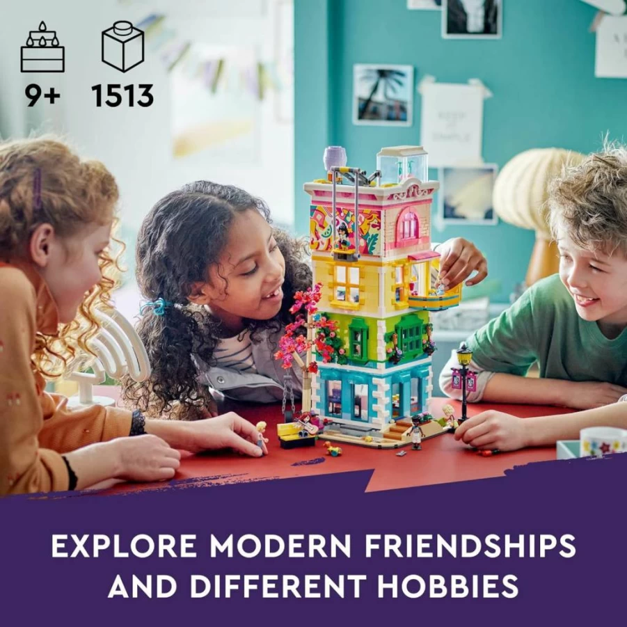 LEGO Friends Heartlake City Community Center 41748 Building Set with 6 Mini-Dolls, Pet Dog & Accessories, Creative Role-Play Gift for Kids Ages 9+