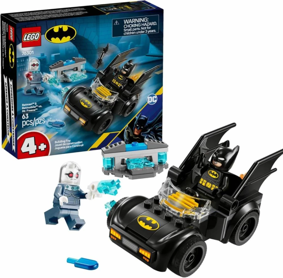 LEGO DC Batman Batmobile vs. Mr. Freeze Building Set 76301 - Superhero Toy for Kids Ages 4+ | Gift for Boys & Girls Birthday