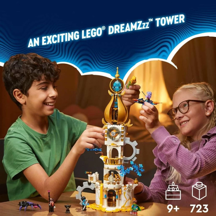 LEGO Dreamzzz The Sandman's Tower Castle Playset 71477 with Toy Spider & Bird, Fantasy Building Toy for Kids Ages 9+