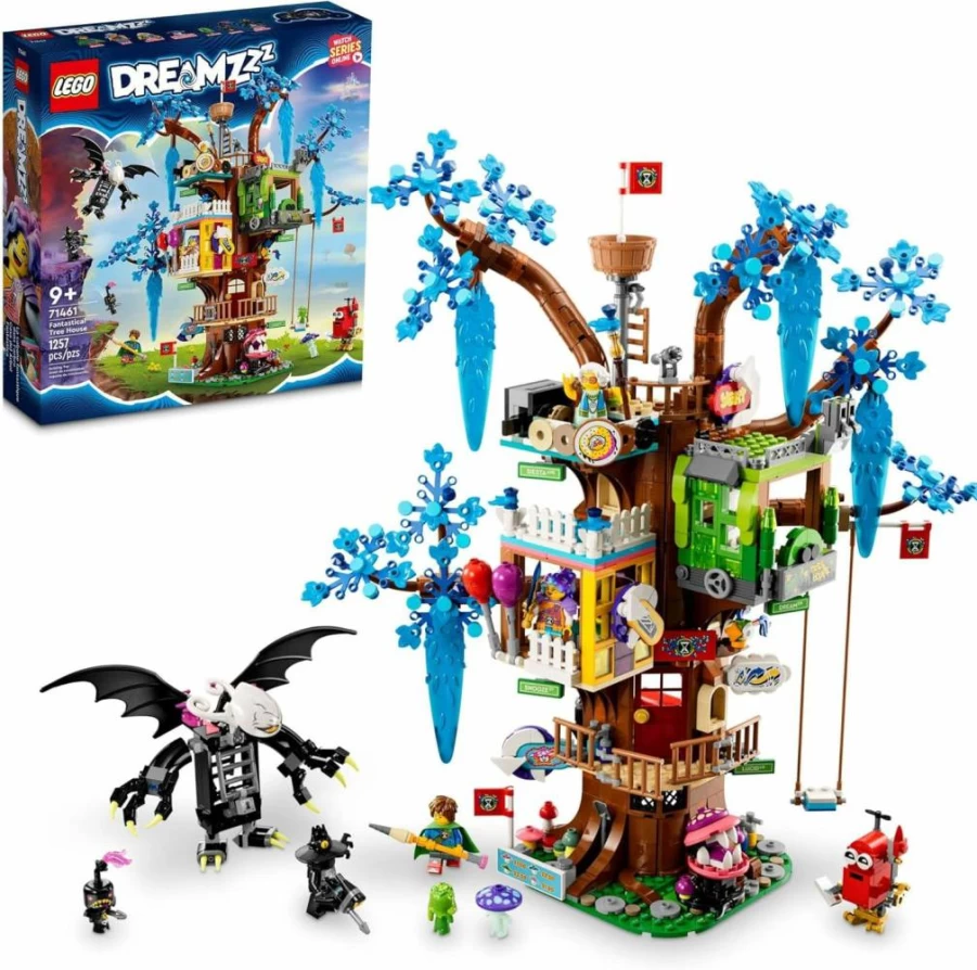 LEGO Dreamzzz Fantastical Tree House 71461 Building Toy for Kids Ages 9+ with 3 Detailed Rooms, Mrs. Castillo, Izzie, Mateo & Night Hunter Minifigures