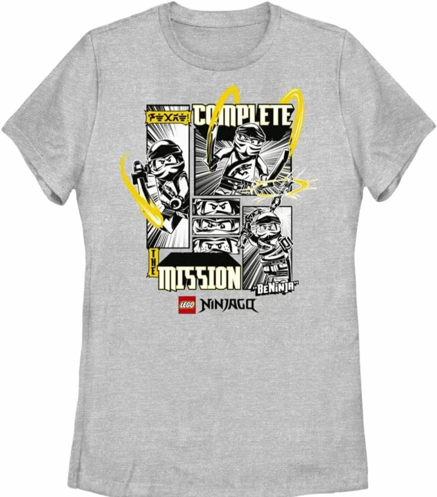 Fifth Sun Women's Lego Ninjago The Mission Graphic Short Sleeve Tee Shirt