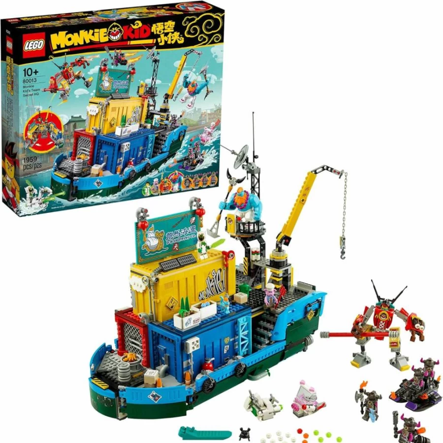 LEGO Monkie Kid Team Secret HQ 80013 Building Kit - 1959 Pieces for Creative Play & Collectors