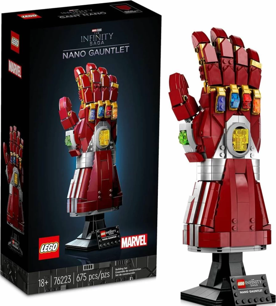 LEGO Marvel Avengers Nano Gauntlet 76223 Building Set - Iron Man Infinity Stones Collectible Model, Endgame Movie Gift for Adults & Teens