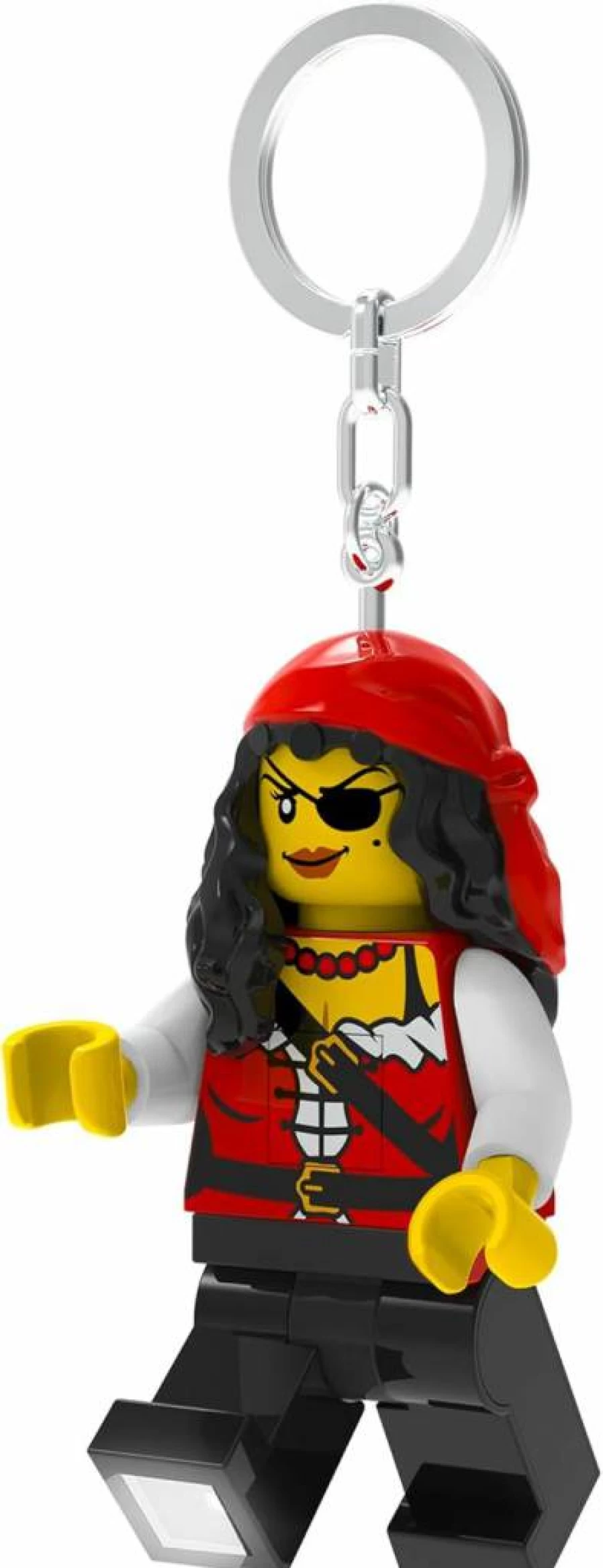 IQ 3 Inch Tall Lego Pirate Princess Minifigure Keychain with Light - Ke193H