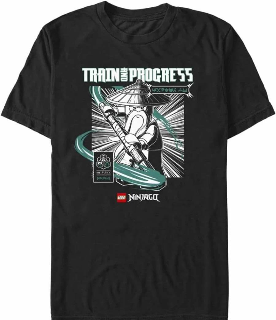 Fifth Sun Men's Lego Ninjago Train & Progress Graphic Short Sleeve T-Shirt