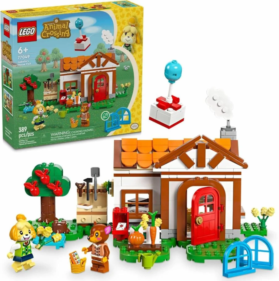 LEGO Animal Crossing Isabelle's House Building Set 77049 with Fauna Figure, Creative Construction Toy for Kids Ages 6+, Perfect Birthday Gift for Girls and Boys