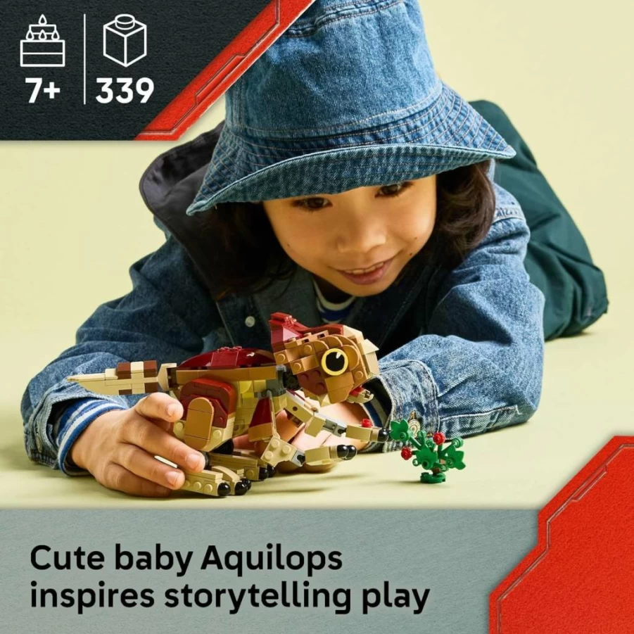 LEGO Jurassic World 76970 Aquilops Baby Dinosaur Toy Set - Creative Building Kit for Kids Ages 7+, Educational STEM Gift for Boys & Girls, Dinosaur Lovers Birthday Present