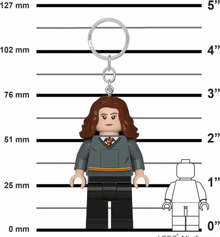 IQ Harry Potter Hermione Granger Keychain Light - 3 Inch Collectible Lego Style Charm