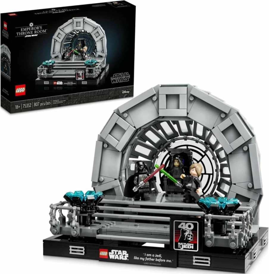 LEGO Star Wars Emperor's Throne Room Diorama 75352 Building Kit for Adults, Collectible Display Set with Darth Vader Minifigure, Perfect Gift for Fans