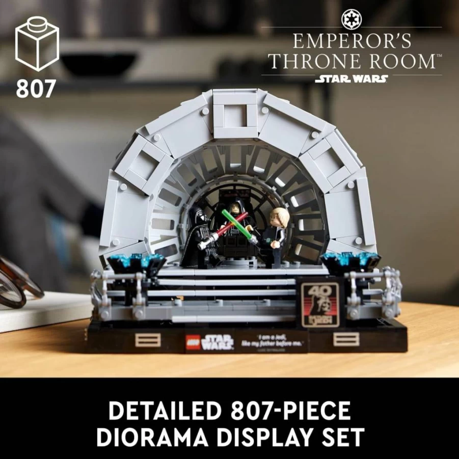 LEGO Star Wars Emperor's Throne Room Diorama 75352 Building Kit for Adults, Collectible Display Set with Darth Vader Minifigure, Perfect Gift for Fans