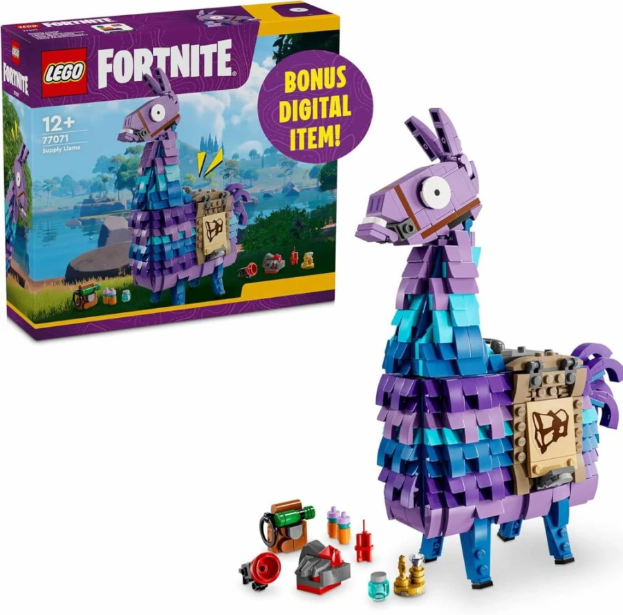 LEGO Fortnite Supply Llama 77071 Building Kit - Collectible Display Model for Kids Ages 12+, Creative Gift for Gamers, Boys & Girls
