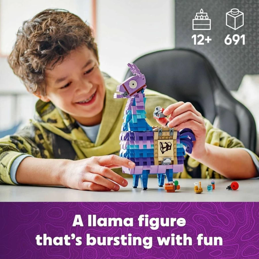 LEGO Fortnite Supply Llama 77071 Building Kit - Collectible Display Model for Kids Ages 12+, Creative Gift for Gamers, Boys & Girls
