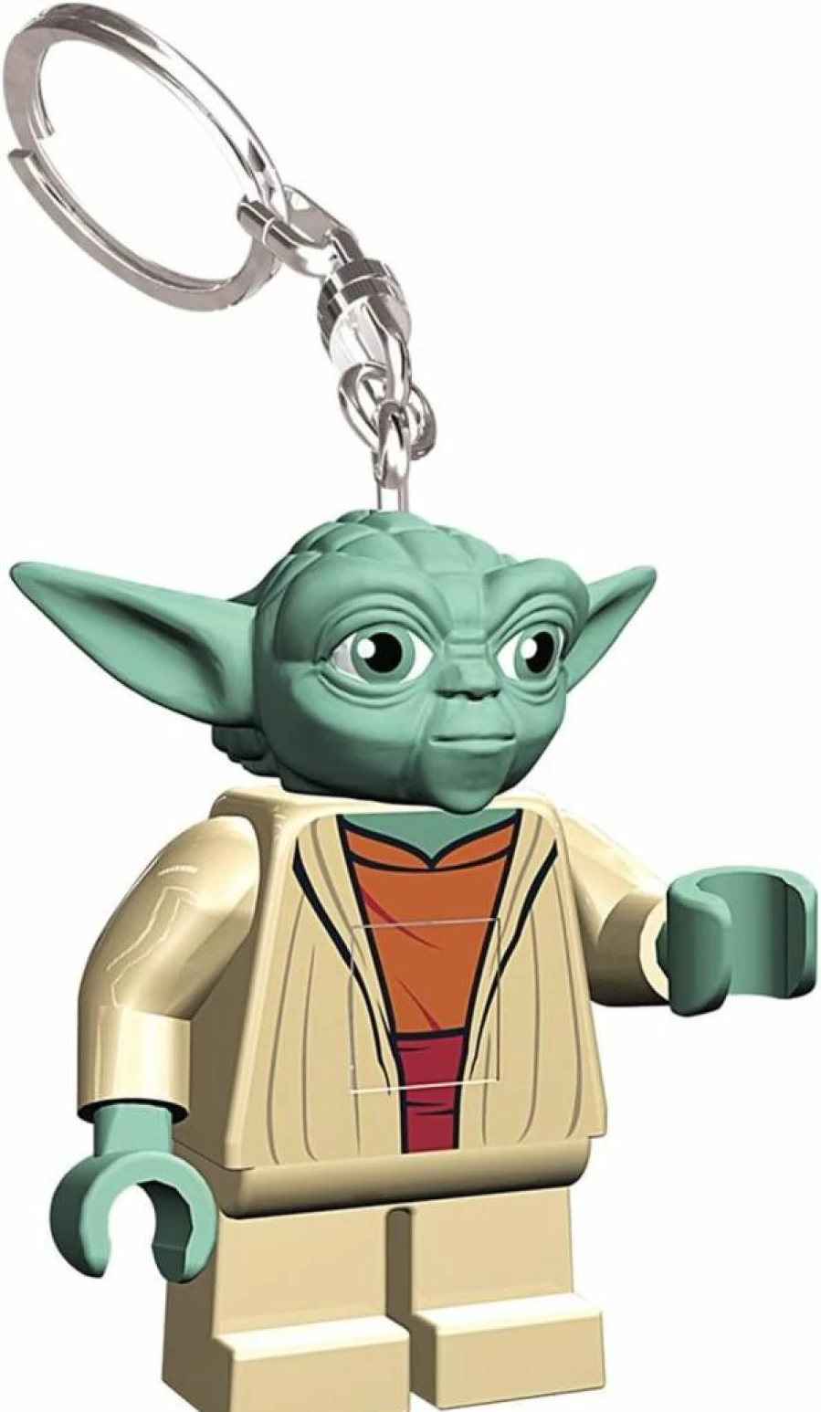 IQ LEGO Star Wars Yoda LED Keychain Light - 2.25" Collectible Figure with Light-Up Feature