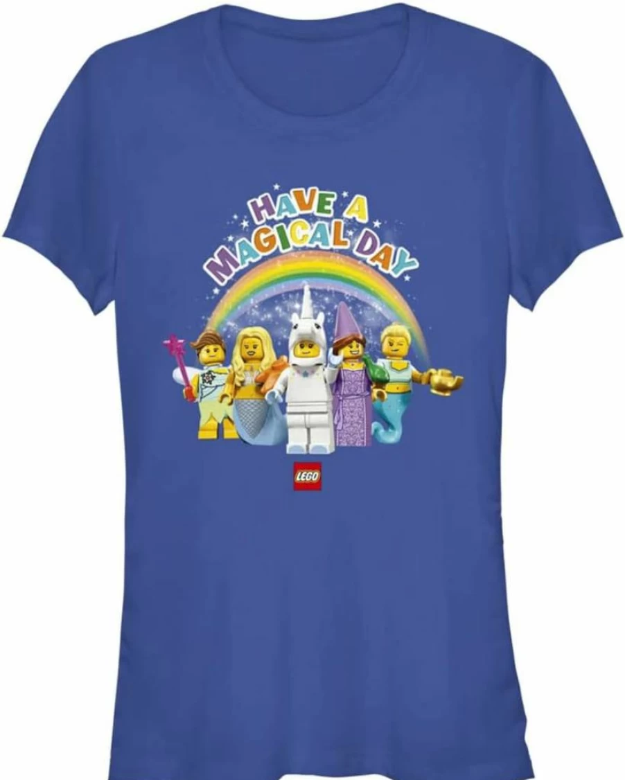 Fifth Sun Women's Lego-Inspired Magical Graphic Short Sleeve T-Shirt