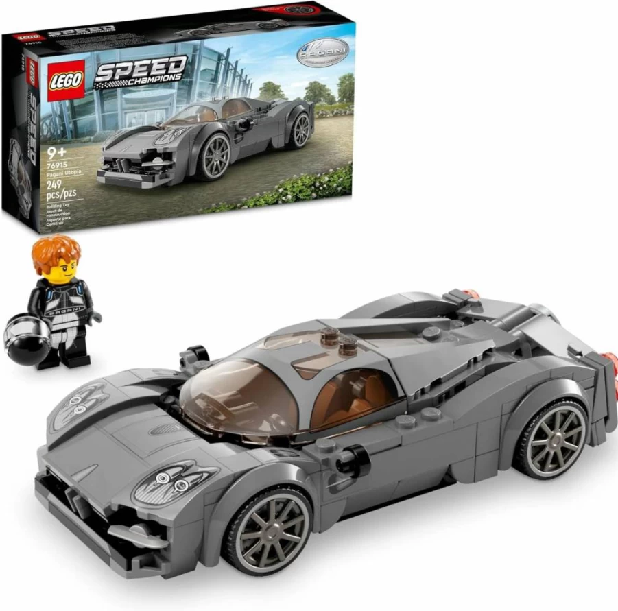 LEGO Speed Champions Pagani Utopia 76915 Building Kit – 2023 Italian Hypercar Model, Collectible Race Car Toy for Kids & Adults