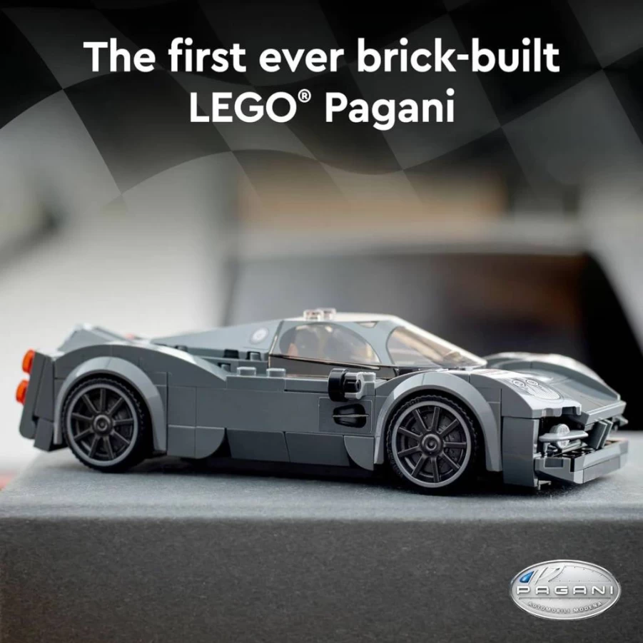 LEGO Speed Champions Pagani Utopia 76915 Building Kit – 2023 Italian Hypercar Model, Collectible Race Car Toy for Kids & Adults