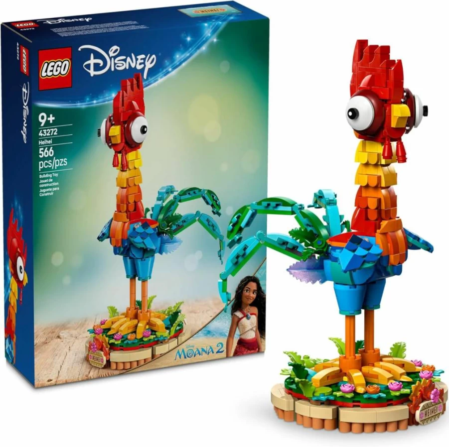 LEGO Disney Moana Building Set 43272 - Heihei Toy for Kids Ages 9+, Creative Birthday Gift for Girls and Boys, Disney Fan Collectible