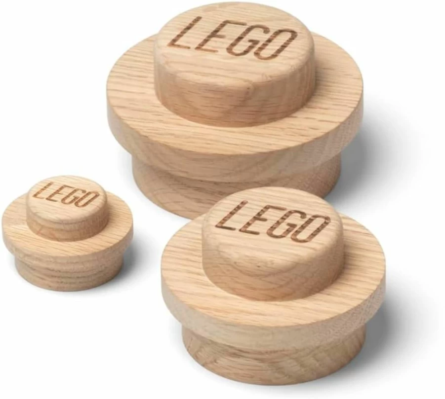 Room Copenhagen Lego R.C 1x1 Wooden Wall Hanger Set 40160900 - Decorative Storage for Lego Bricks