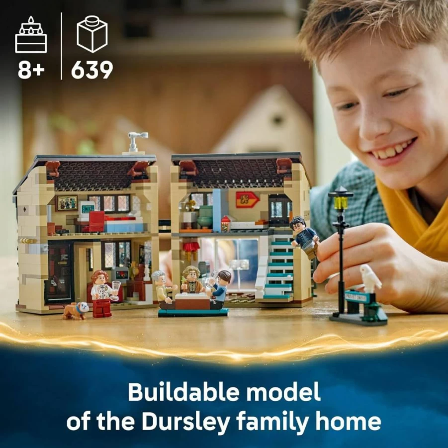 LEGO Harry Potter 76451 Privet Drive Buildable Book Nook with Aunt Marge Minifigure - Collectible Room Decor Toy for Kids Ages 8+ - Creative Birthday Gift for Boys and Girls