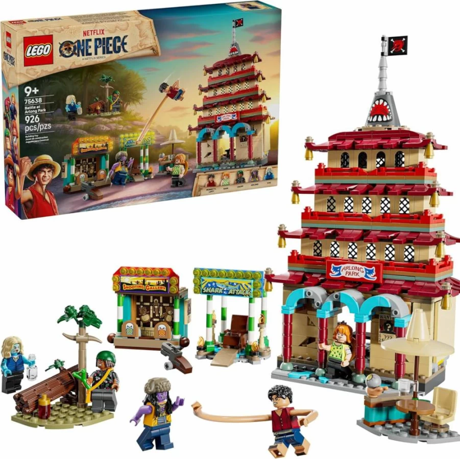 LEGO One Piece Arlong Park Building Set 75638 with 5 Straw Hat Pirates Figures - Creative Anime Toy for Kids Ages 9+, Perfect Birthday Gift for Boys & Girls