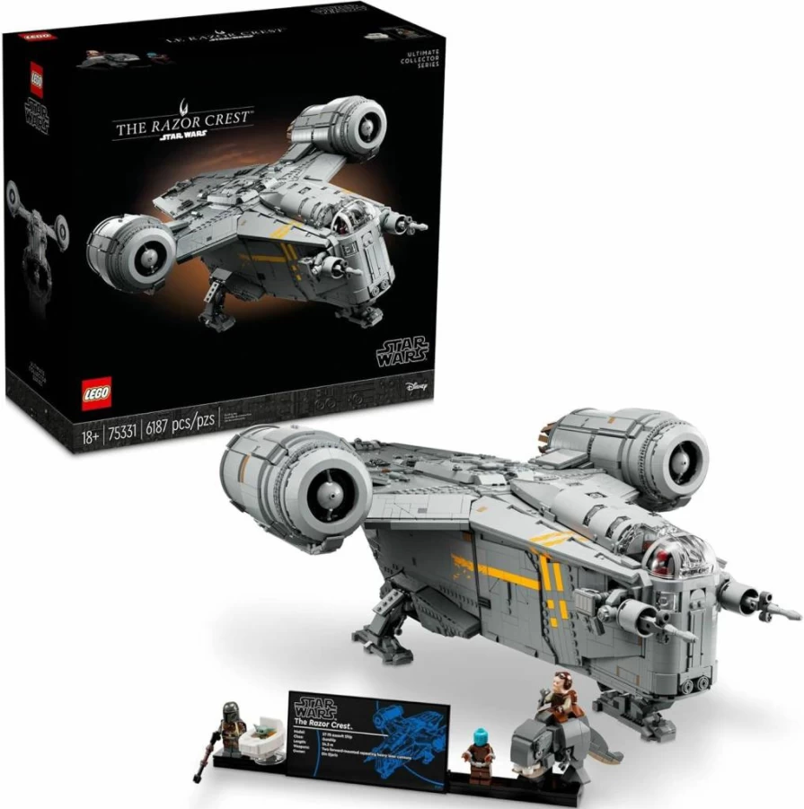 LEGO Star Wars UCS The Razor Crest 75331 Ultimate Collector Series Model Kit for Adults | Large Mandalorian Starship Building Set | Iconic Collectible Memorabilia