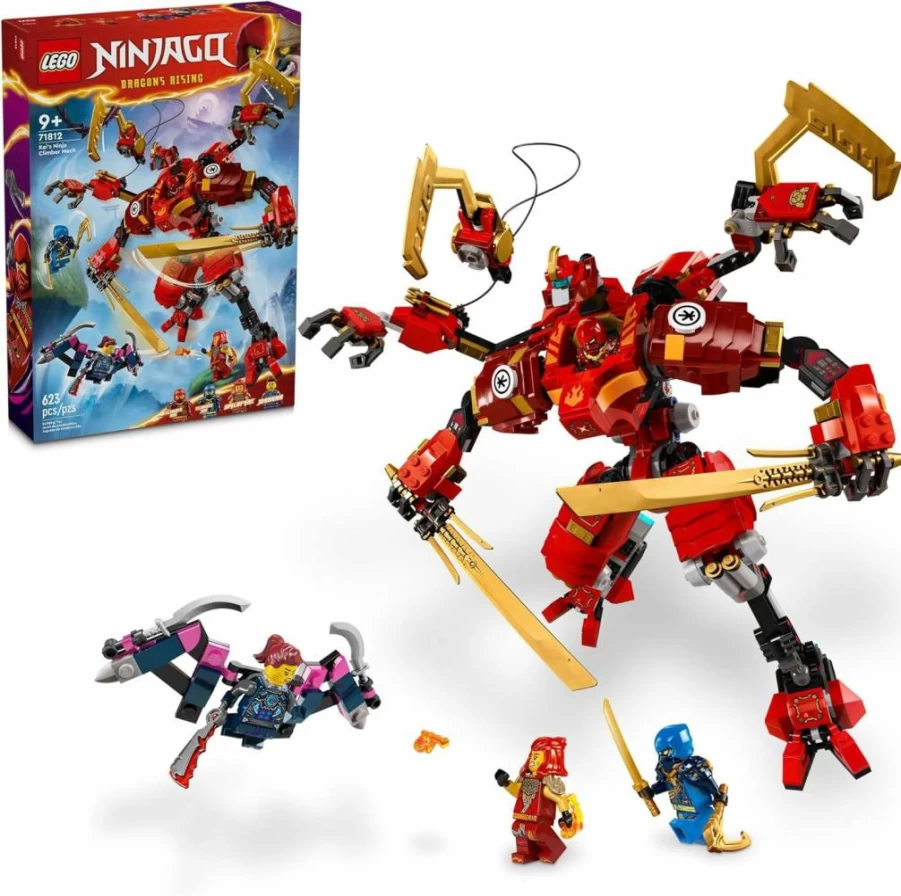 LEGO Ninjago Kai's Ninja Climber Mech 71812 Building Toy Set with 4 Action Figures, Kids Construction Kit for Ages 9+ | Creative Play Gift for Boys and Girls