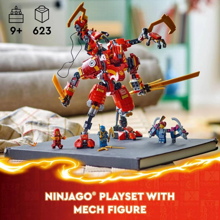 LEGO Ninjago Kai's Ninja Climber Mech 71812 Building Toy Set with 4 Action Figures, Kids Construction Kit for Ages 9+ | Creative Play Gift for Boys and Girls