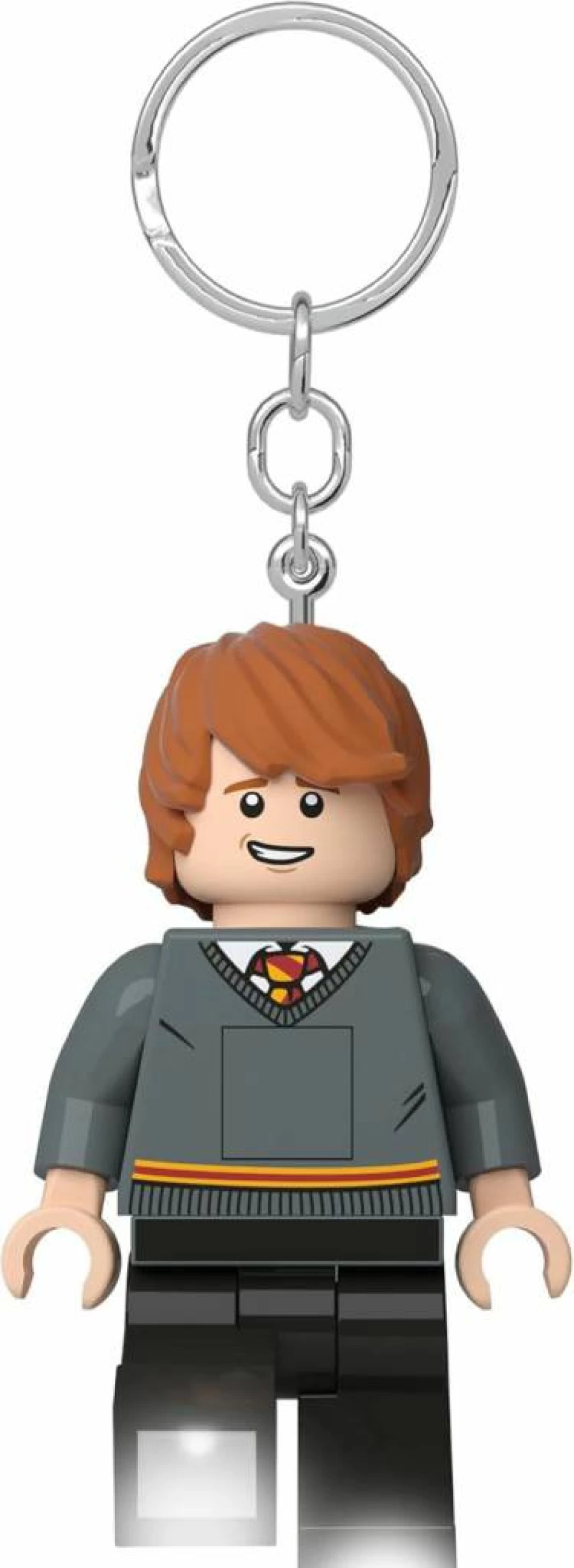 IQ Harry Potter Ron Weasley Keychain Light - 3 Inch Collectible LED Keyring, Lego Style Mini Figure
