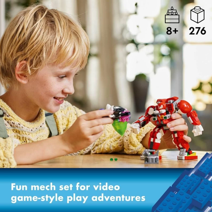 LEGO Knuckles' Guardian Mech Building Set 76996 – Sonic The Hedgehog Action Figure Toy with Master Emerald, Video Game Inspired Gift for Kids Ages 8+