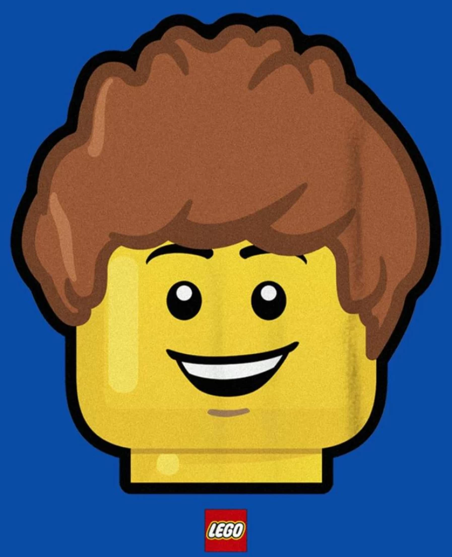 Fifth Sun Boys' Lego Big Head Graphic Short Sleeve T-Shirt for Kids