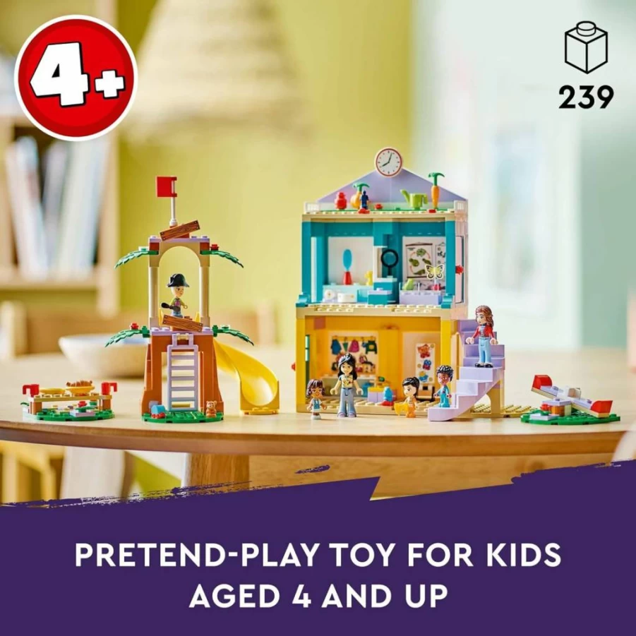 LEGO Friends Heartlake City Preschool Classroom Building Set with 2 Mini Dolls & 4 Micro Dolls, Creative Educational Toy for Kids Ages 4+ (Set 42636)