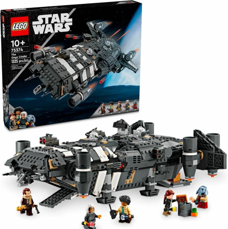 LEGO Star Wars The Onyx Cinder Spaceship Building Set 75374 | Star Wars Toys for Kids Ages 10+ | Creative Construction Gift for Boys & Girls | Skeleton Crew Collection