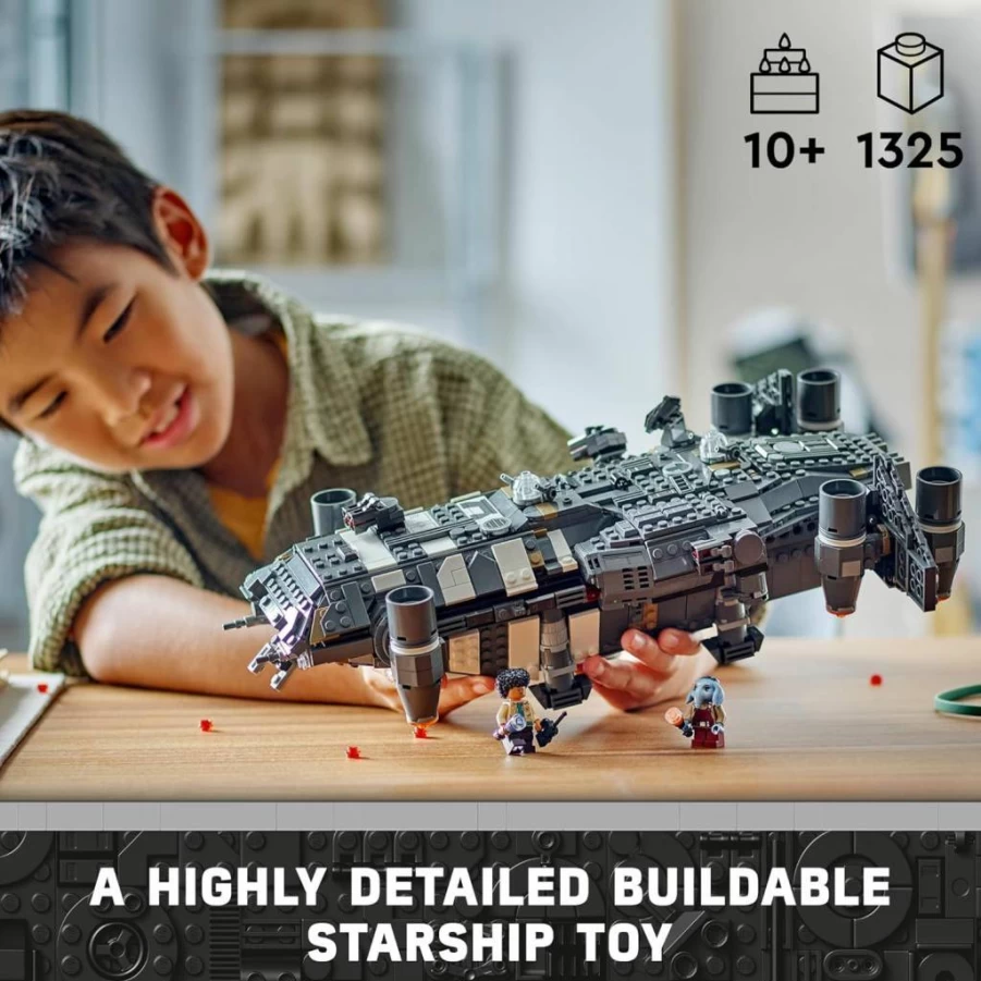 LEGO Star Wars The Onyx Cinder Spaceship Building Set 75374 | Star Wars Toys for Kids Ages 10+ | Creative Construction Gift for Boys & Girls | Skeleton Crew Collection