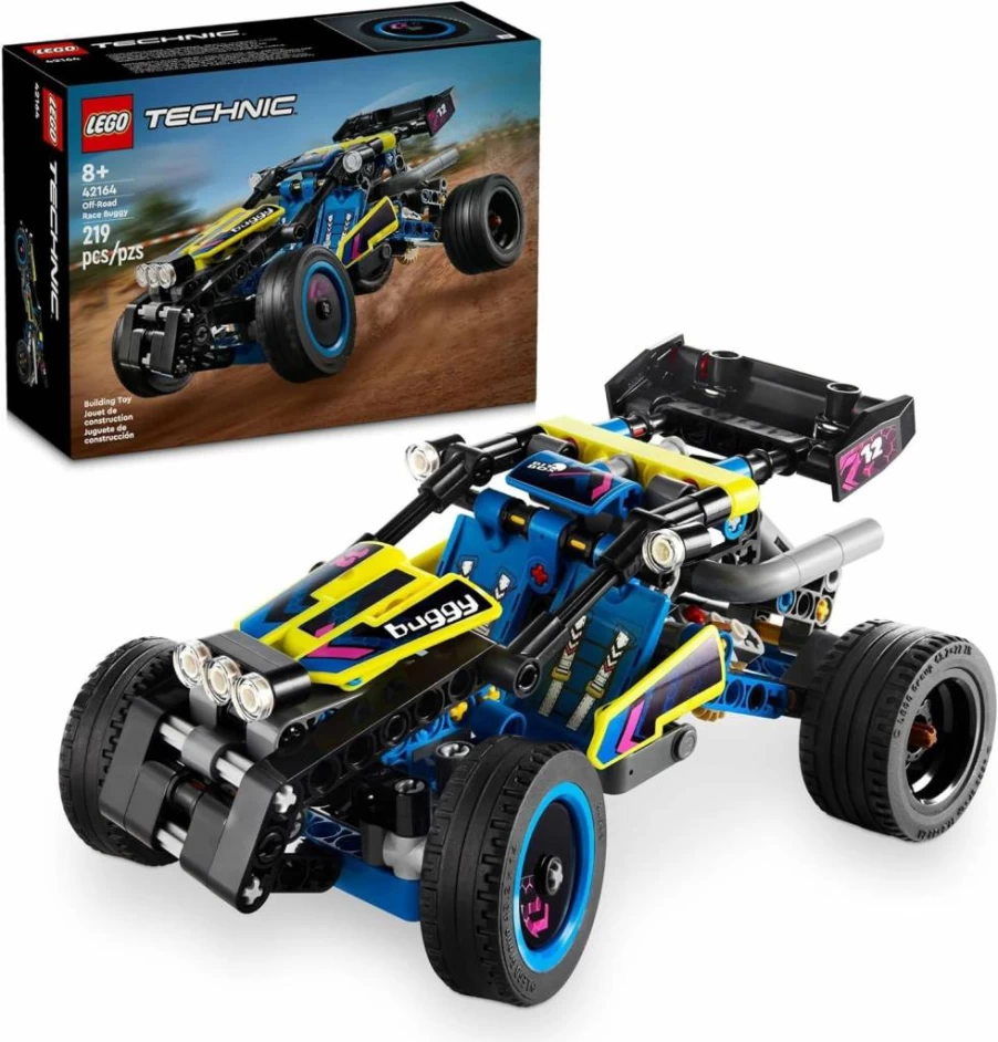 LEGO Technic 42164 Off-Road Buggy Racer Toy for Kids with Moving 4-Cylinder Engine & Working Suspension, Buildable Race Car Set for Boys and Girls Ages 8+